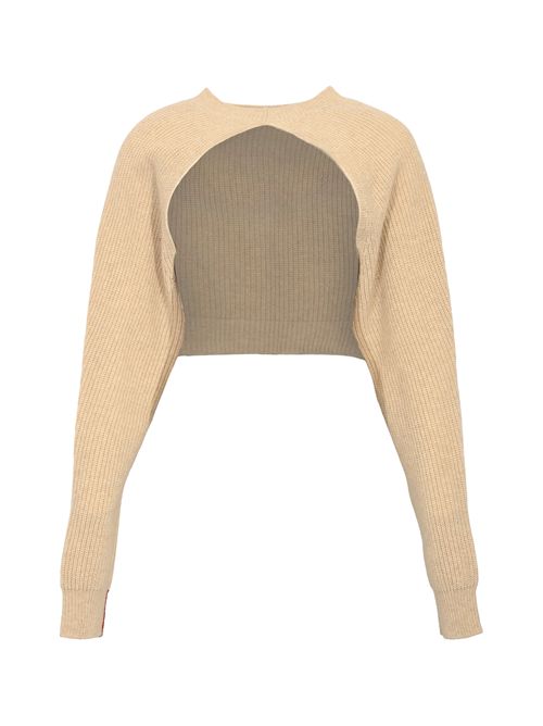 Maglia crop Freya in misto cashmere Liviana Conti | F5WC77W55-0